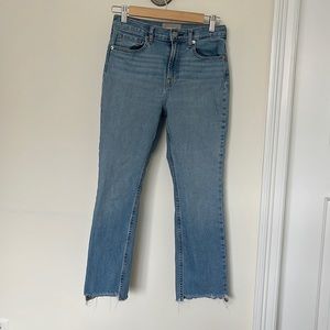 Everlane High Rise Kick Crop Jeans